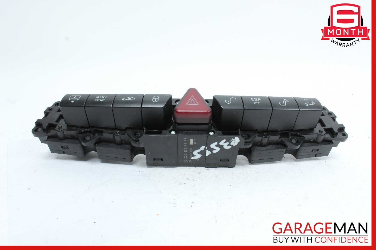 03-06 Mercedes W220 S55 AMG S500 Center Dashboard Control Switch 2208216558 OEM