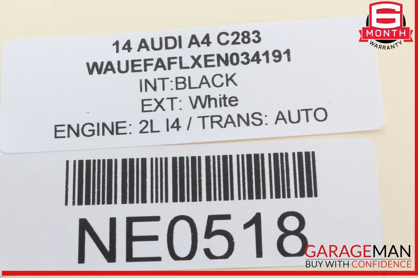 09-16 Audi A4 Front Left Driver Side Sun Visor Sunvisor Gray 8U0857551F OEM