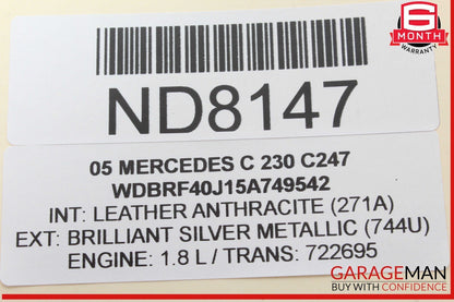 07-13 Mercedes W221 S550 S63 Front Left Driver Side Under Seat Control Unit OEM