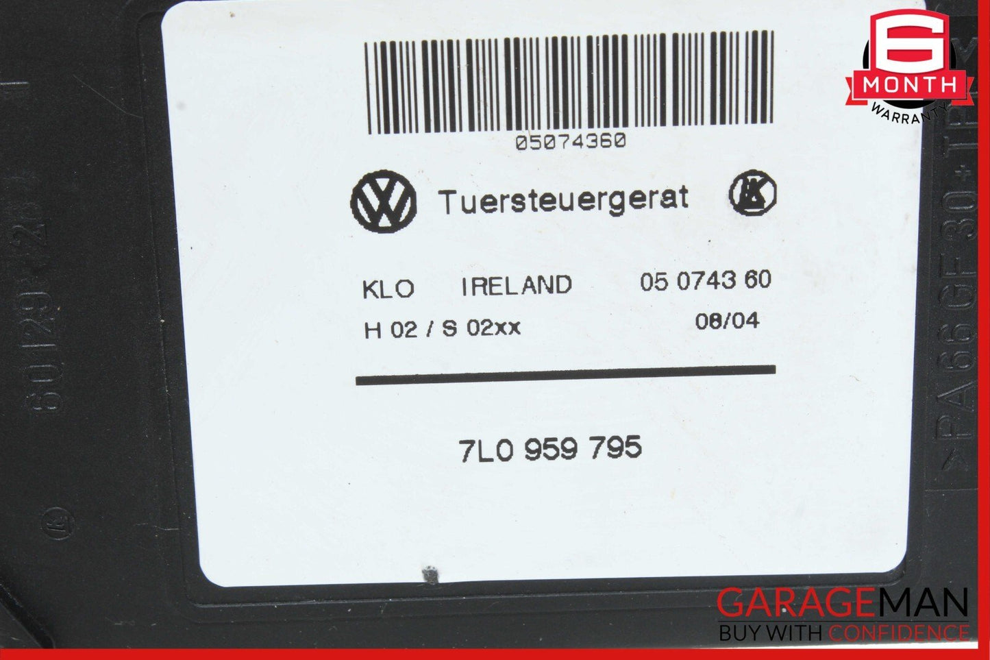 03-10 Porsche Cayenne 955 957 Rear Left Side Door Window Regulator Motor OEM