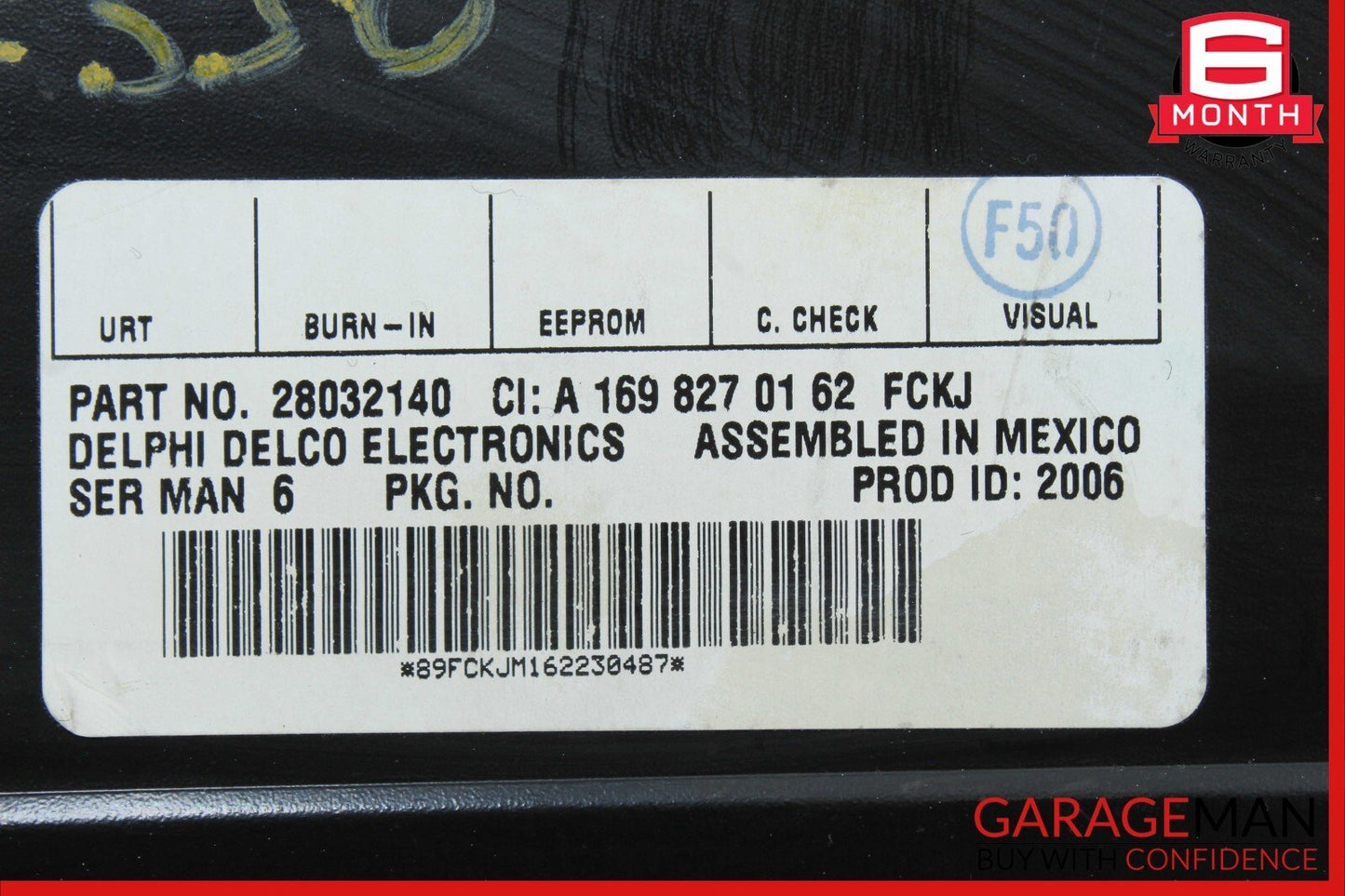 03-08 Mercedes E350 GL450 Sirius Satellite Radio Receiver Module 1698270162 OEM
