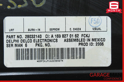03-08 Mercedes E350 GL450 Sirius Satellite Radio Receiver Module 1698270162 OEM