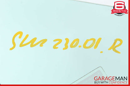 97-04 Mercedes R170 SLK230 SLK32 AMG Rear Right Side Quarter Window Glass