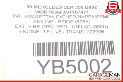 03-09 Mercedes W209 CLK350 CLK500 Front Right Side Door Lock Latch Actuator OEM