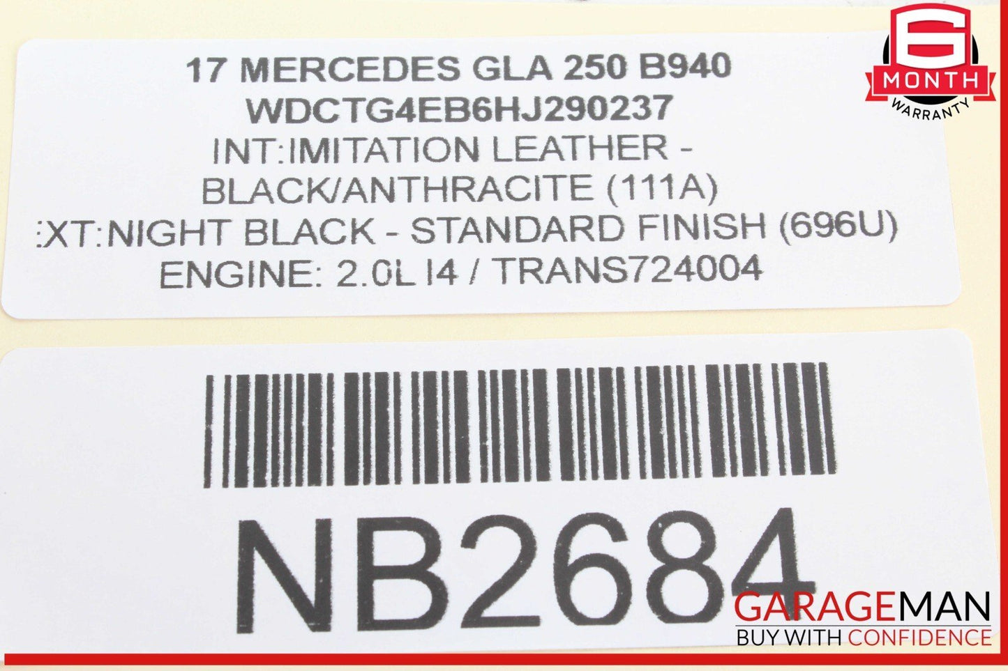 15-20 Mercedes X156 GLA250 Front Left Driver Side Exterior Door Handle OEM