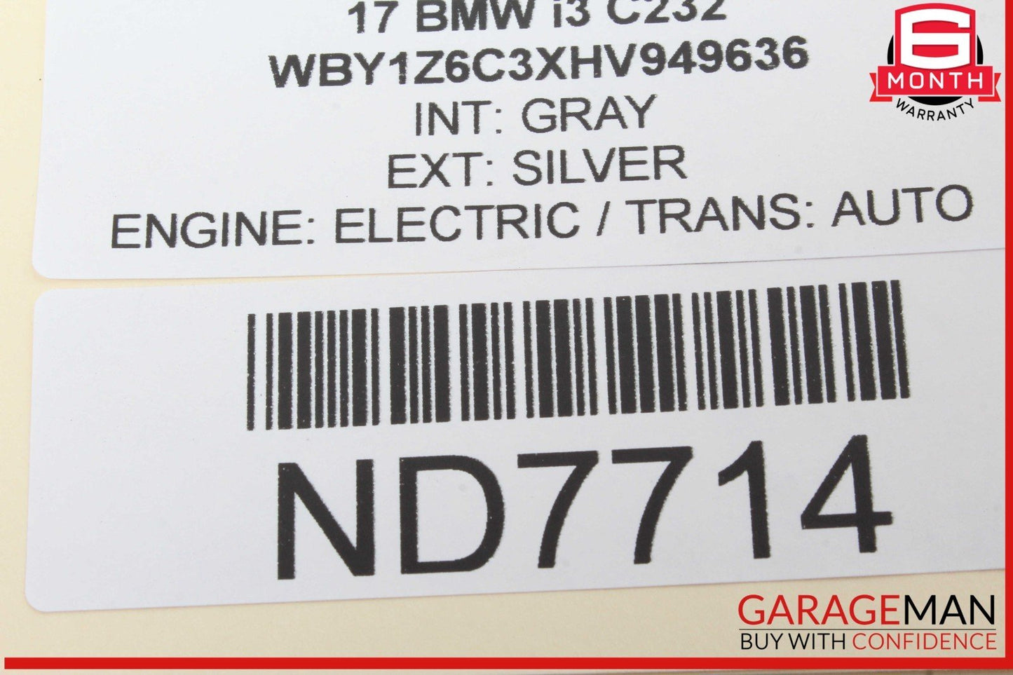 14-21 BMW i3 I01 Hybrid Front Right Side Reinforcement Bracket 6863513 OEM