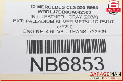 12-18 Mercedes W218 CLS550 CLS63 Right Side Exterior Door Handle OEM