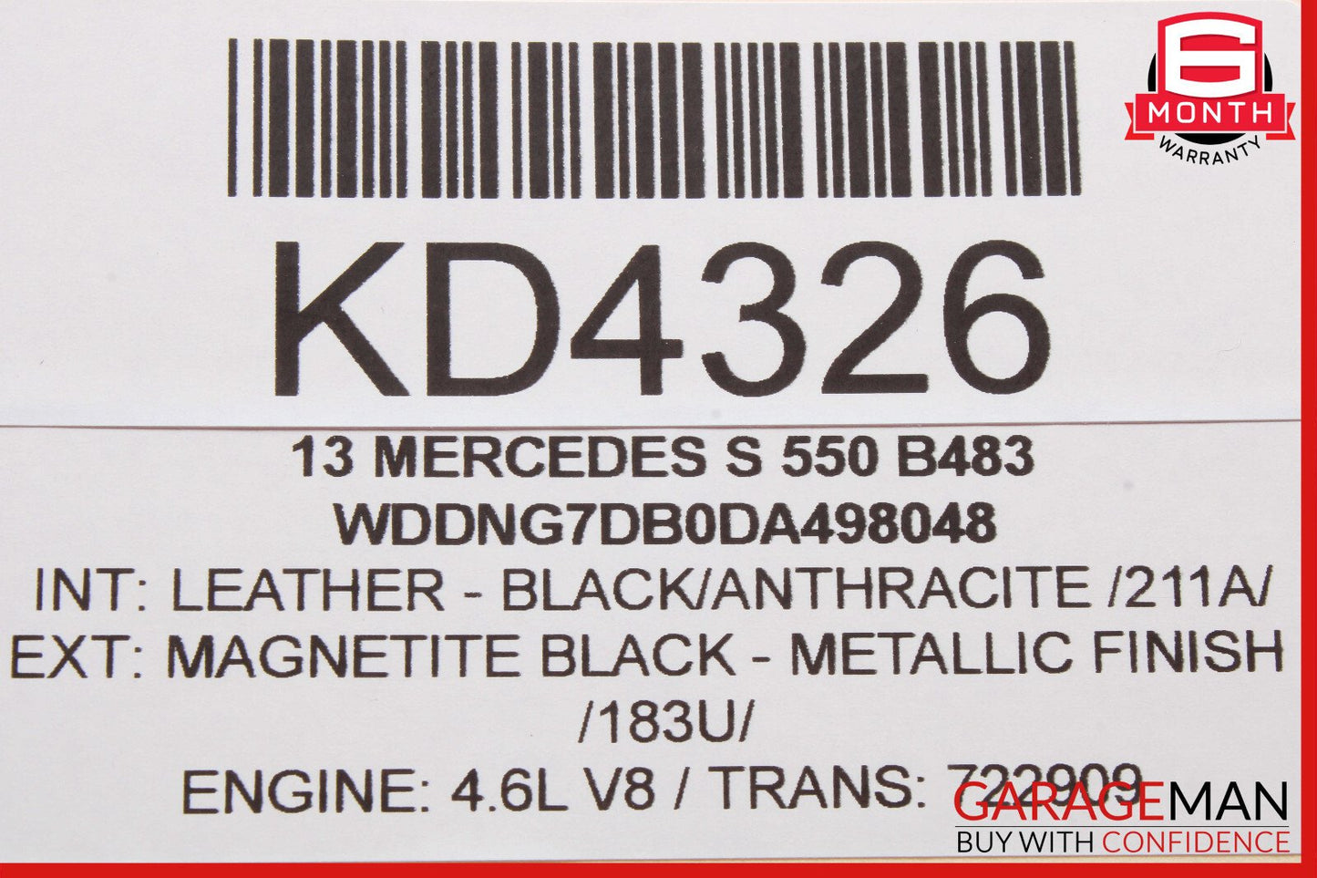07-14 Mercedes W221 S550 S400 CL550 Headlight Switch Control 2219053500 OEM