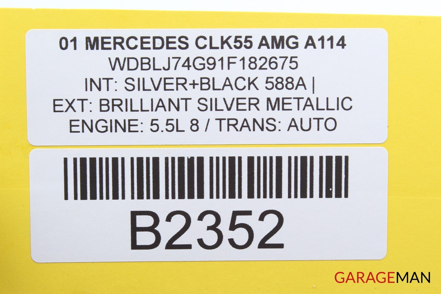 98-03 Mercedes W208 CLK55 AMG Upper Radiator Support Tie Bar Bracket Silver OEM