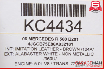 06-11 Mercedes W251 R500 ML450 Headlight Control Switch Module 2515453204 OEM