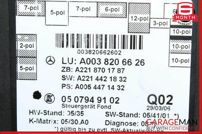 07-09 Mercedes W221 S550 Rear Right or Left Side Door Controller Module Unit OEM