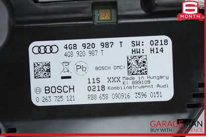 17-18 Audi A7 A6 Speedometer Instrument Cluster Gauge 4G8920987T OEM