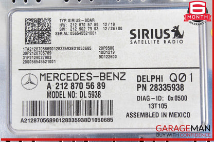14-19 Mercedes W212 E350 Sirius Satellite Radio Receiver 2128705689 Genuine