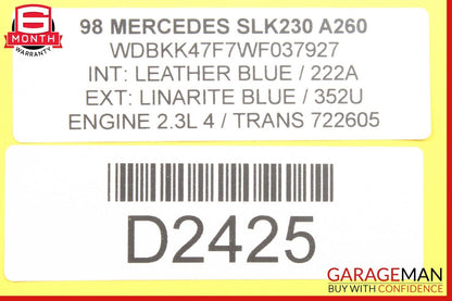 97-00 Mercedes R170 SLK230 ABS ASR Computer Control Module 0225450432 OEM