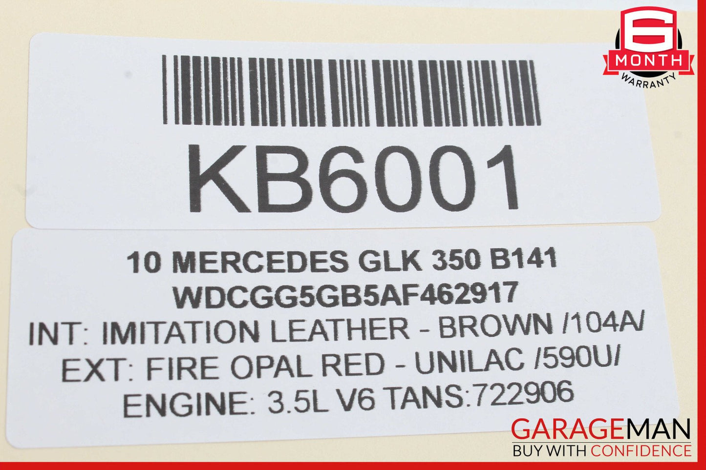 10-15 Mercedes X204 GLK250 GLK350 Trunk Lid Latch Lock Actuator OEM
