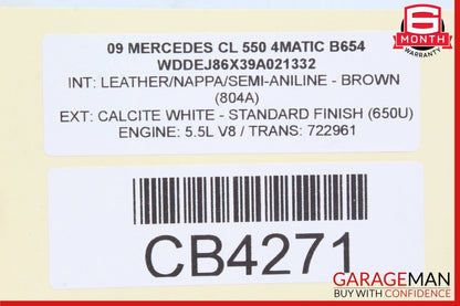 07-14 Mercedes W216 CL550 Front Right Side Dash AC A/C Air Vent Trim Cover OEM