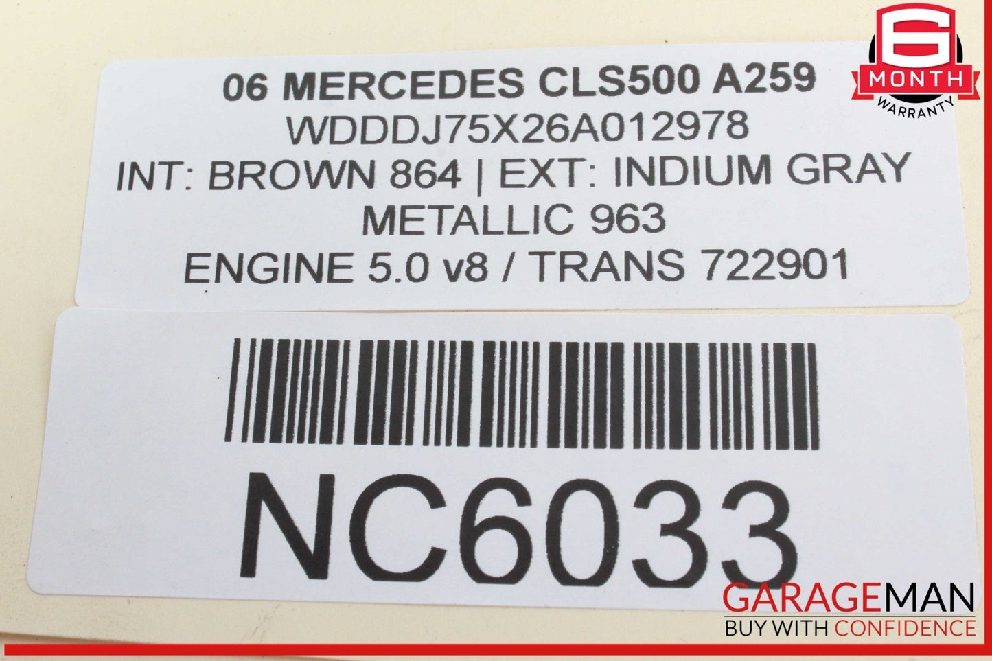 03-09 Mercedes W219 CLS550 E500 Hazard Switch Control Panel 2116800552 OEM
