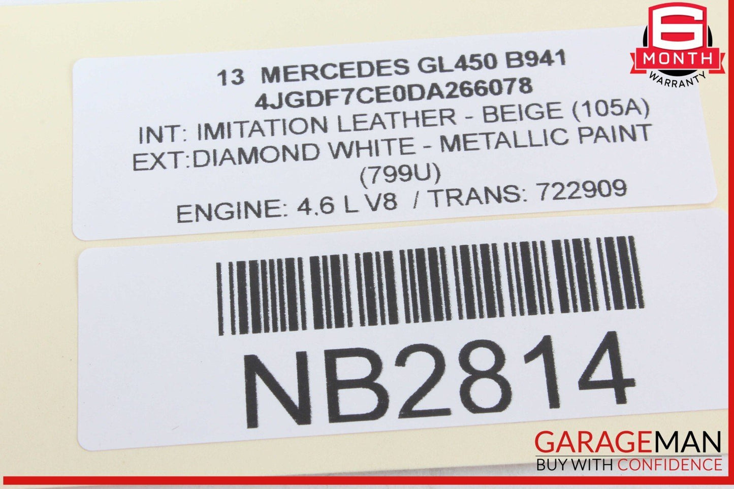 12-16 Mercedes X166 GL450 ML350 Front Right Side Exterior Door Handle OEM