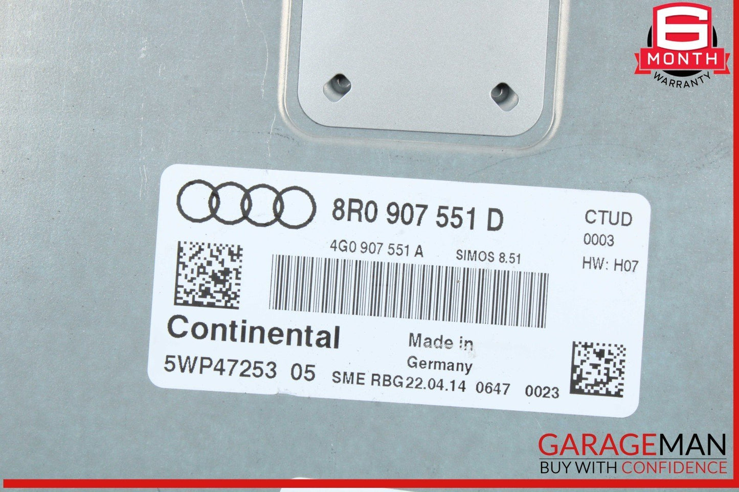 14-17 Audi SQ5 Q5 Engine Computer Control Module Unit ECU ECM 8R0907551D OEM