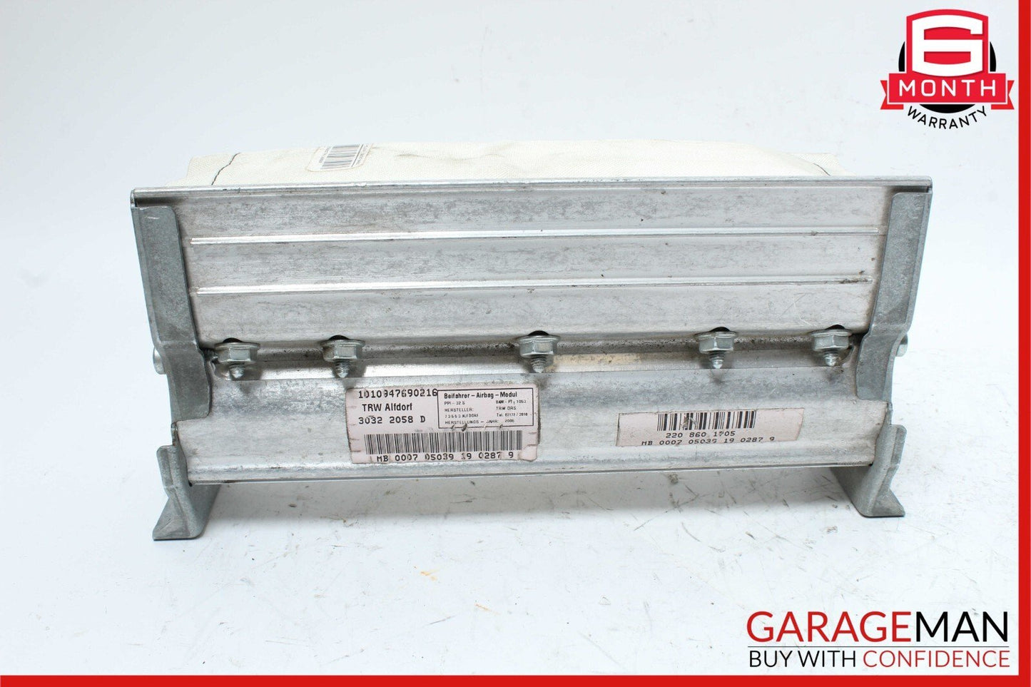 00-06 Mercedes W220 S430 CL500 S500 Dashboard Right Side Airbag Air Bag OEM