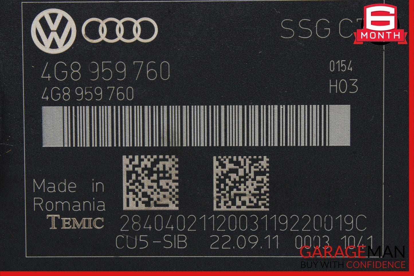 12-18 Audi A7 Front Left Driver Side Seat Control Module OEM