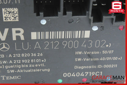 08-14 Mercedes W204 C250 C300 Front Right Passenger Side Door Controller Module