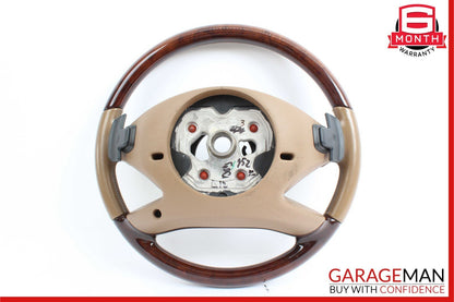 10-13 Mercedes W221 S550 S600 Steering Wheel w/ Paddle Shifters Black Wood OEM