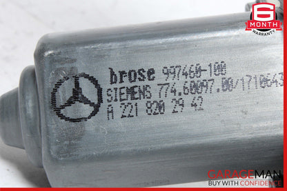 07-13 Mercedes W221 S550 S400 S600 Door Window Regulator Motor Rear Left Side