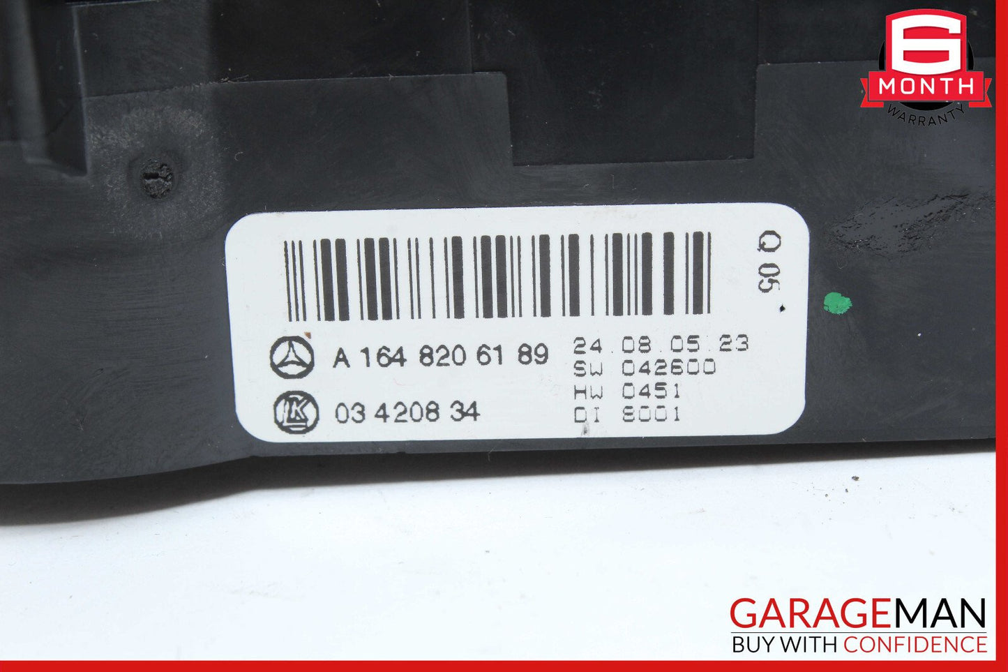 06-11 Mercedes W164 ML500 GL450 Rear A/C Heater Climate Control Switch OEM