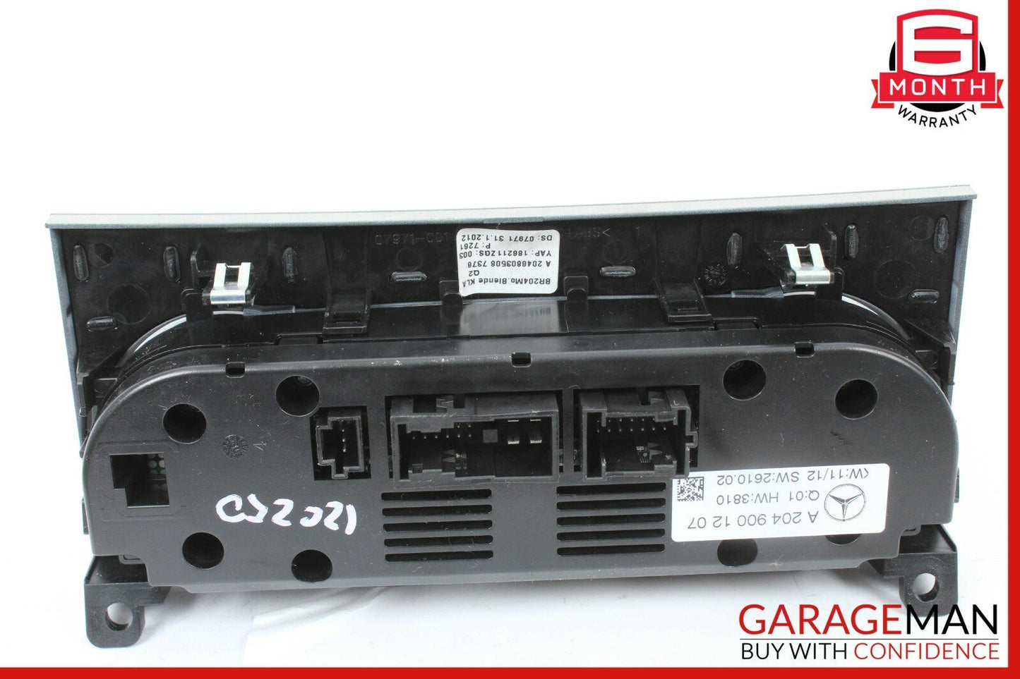 12-14 Mercedes W204 C250 AC A/C Heater Climate Temperature Control Switch Gray
