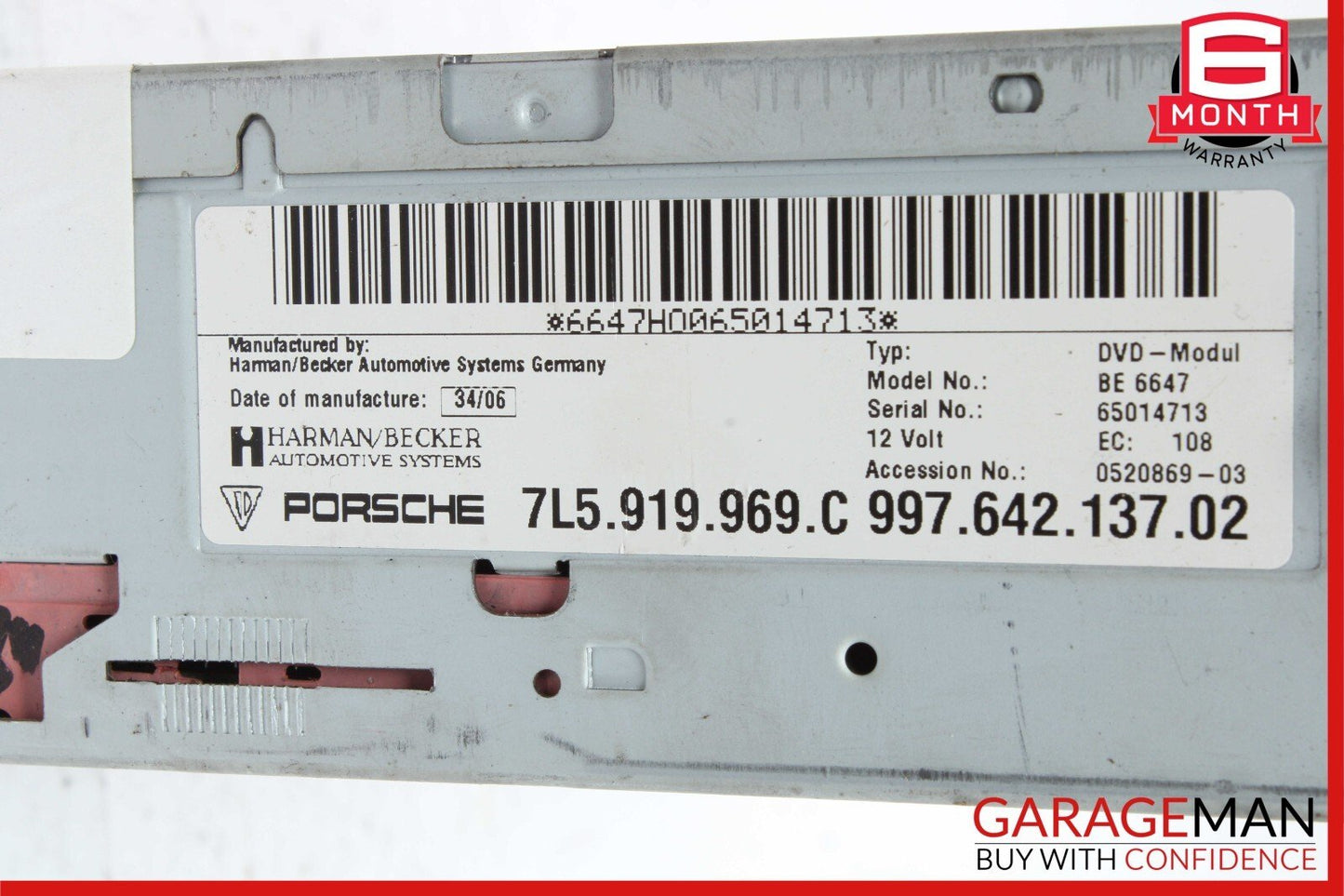 03-10 Porsche Cayenne 955 957 Navigation GPS DVD Player Module Unit OEM
