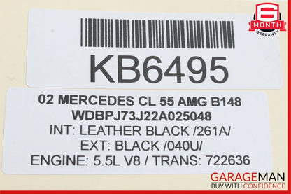 98-03 Mercedes W215 CL55 AMG CLK320 Yaw Acceleration Rate Sensor 0265005230 OEM