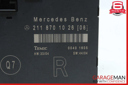 03-09 Mercedes W211 E500 E320 E63 Front Right Passenger Door Control Module Unit