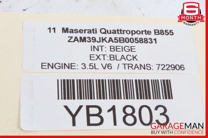 03-12 M139 Maserati Quattroporte Front Right Passenger Side Dash Wood Trim