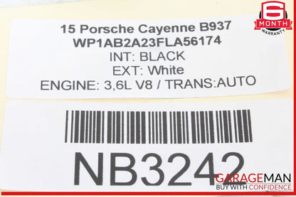 11-18 Porsche Cayenne 958 Front Right or Left Side Upper Control Arm OEM