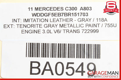 08-14 Mercedes W204 C300 C63 Sedan Front Right Side Door Tweeter Speaker Cover