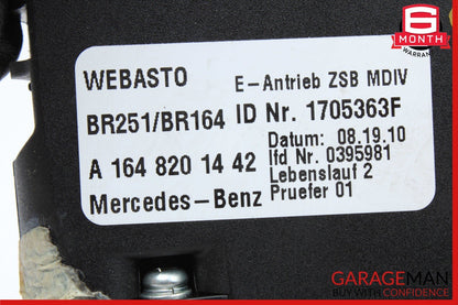 06-13 Mercedes W251 R350 GL450 ML350 Pano Panoramic Sunroof Sun Roof Motor Unit