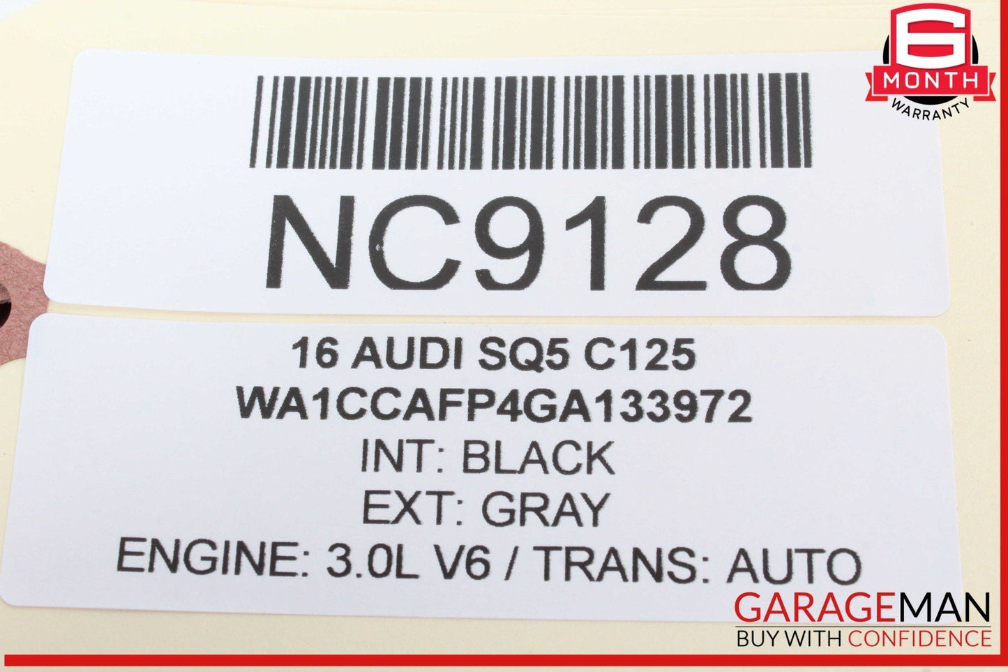 14-17 Audi SQ5 Front Left Driver Side Exterior Door Handle Gray OEM