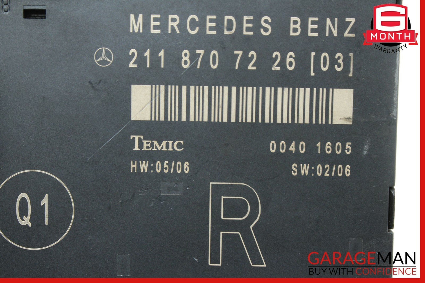 03-09 Mercedes W211 E320 E350 E550 Front Right Side Door Controller Module