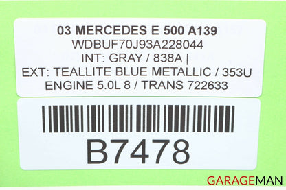 03-06 Mercedes W211 E500 E550 Rear Door Keyless Go Control Module 2118208826 OEM