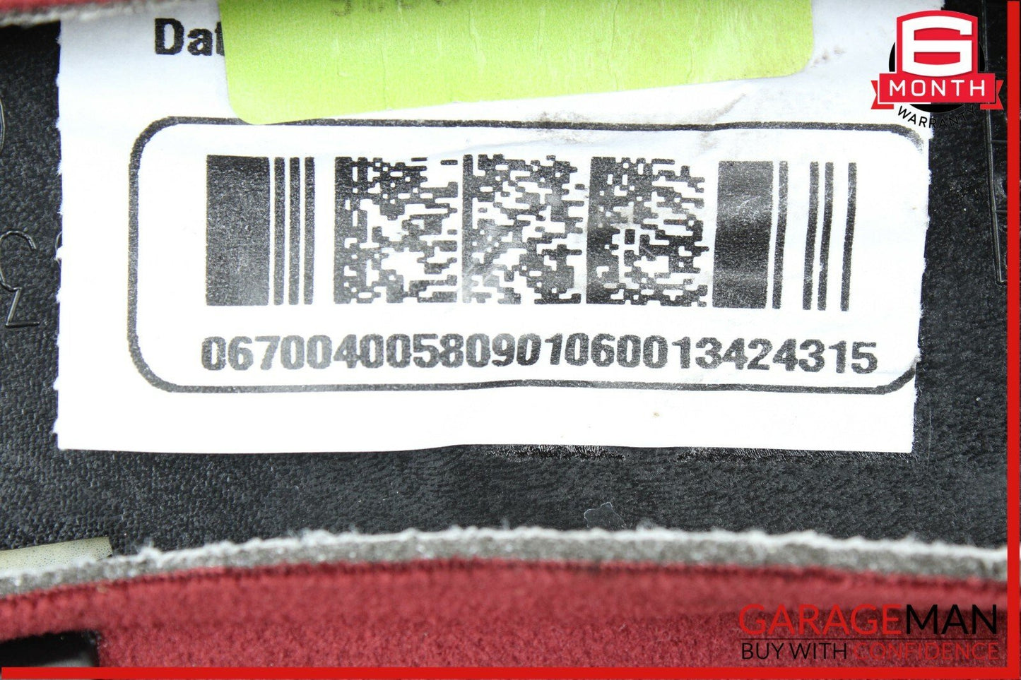 14-18 Maserati Quattroporte Rear Right Side Seat Bolster Cushion Pad Cover Red