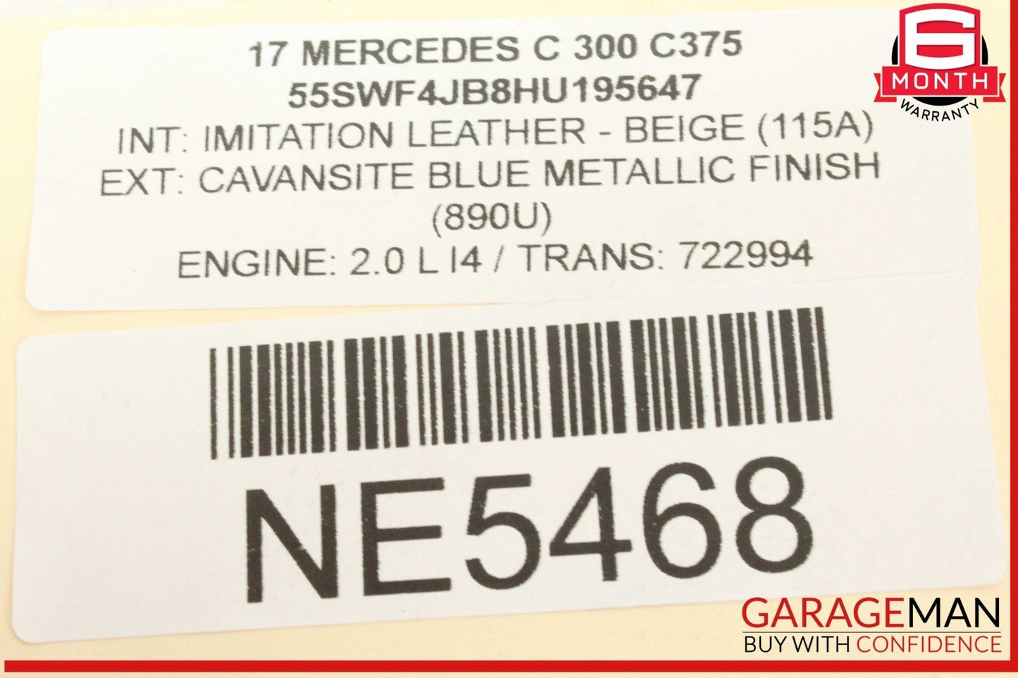 15-20 Mercedes W205 C300 Rear Left or Rear Right Side Lower Control Arm OEM