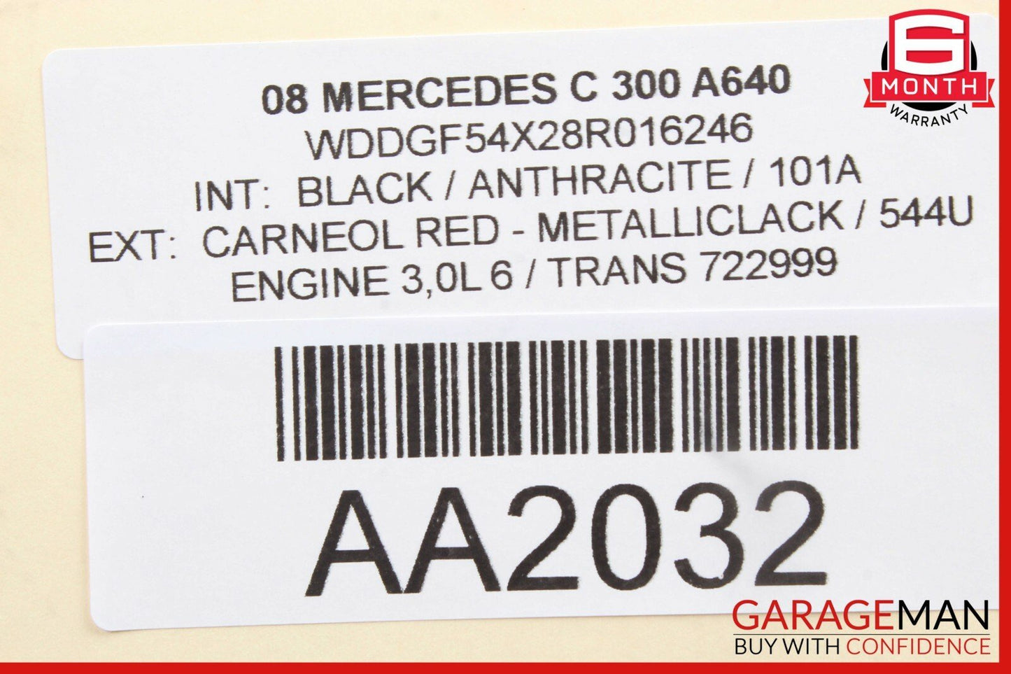 08-14 Mercedes W204 C300 C63 AMG Sedan Rear Right Door Window Regulator Motor