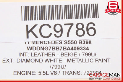 07-14 Mercedes W221 S550 S400 CL550 Headlight Head Light Switch Control Module