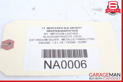 12-20 Mercedes R172 SLK250 SLK350 SLC300 Interior Rear View Mirror Black OEM