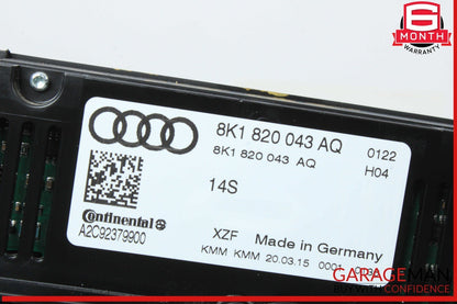13-17 Audi Q5 A4 A5 Front A/C AC Climate Control Switch Panel Assembly OEM