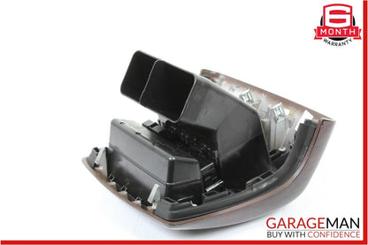 07-13 Mercedes W221 S550 S450 Rear Center Console A/C Air Vent Trim Bezel Wood