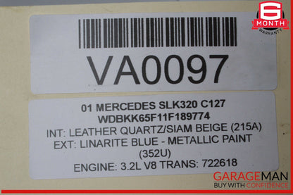 97-04 Mercedes R170 SLK320 Rear Right Side Quarter Window Regulator Motor OEM