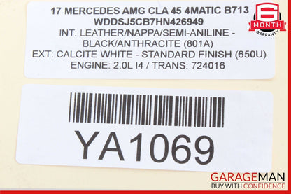 14-19 Mercedes W117 CLA45 AMG GLA250 Center Console Cup Holder Trim Panel OEM