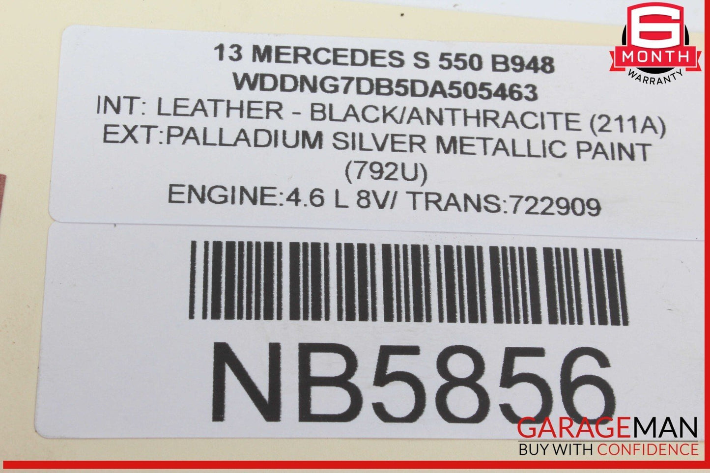 11-14 Mercedes W221 S550 CL550 M278 Left Side Turbocharger Turbo Charger Pipe